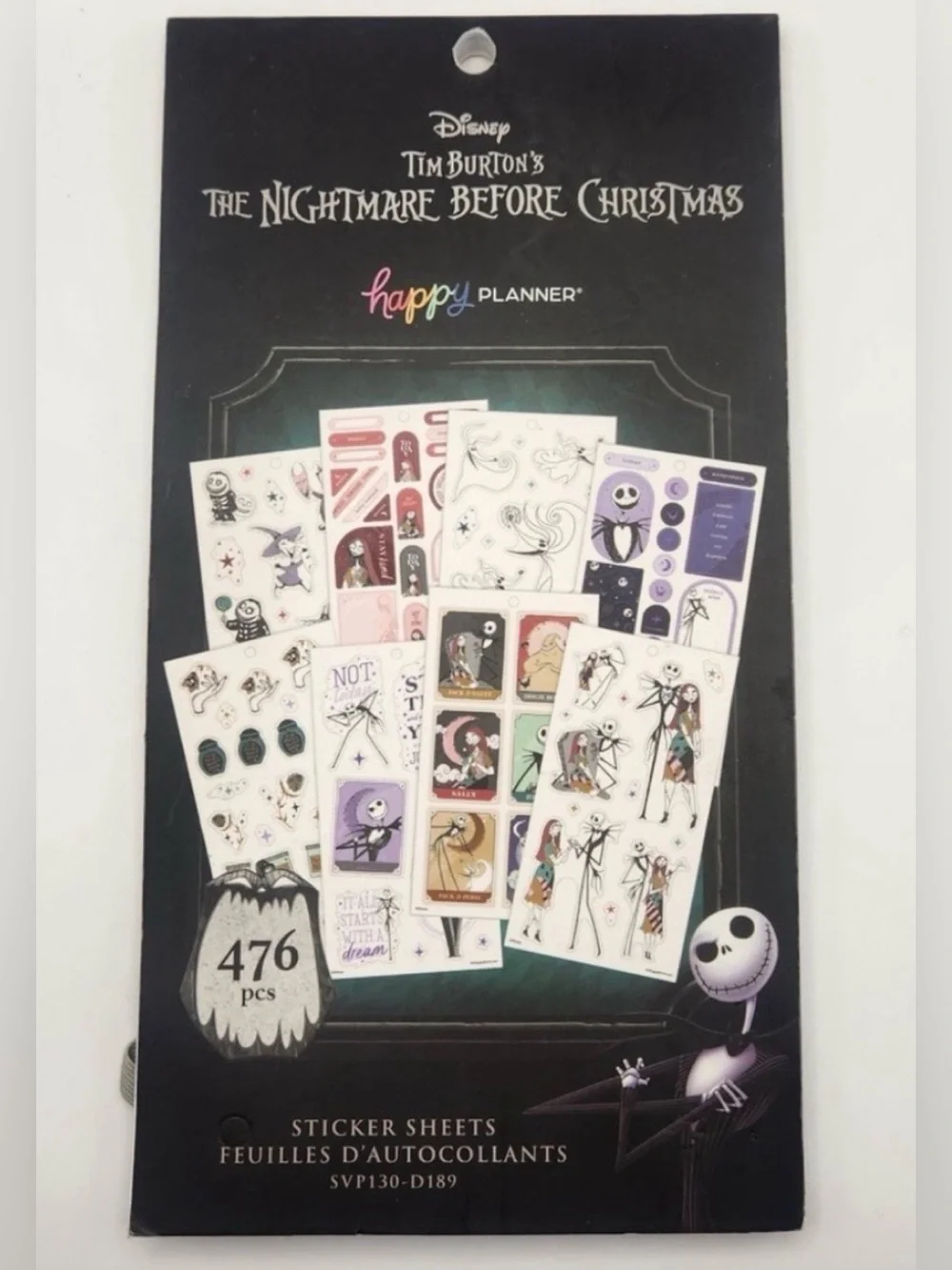 Sold Happy Planner Disney “Nightmare Before Christmas” Sticker Sheets Pack 476pc